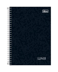 imagem principal do produto Caderno Espiral Capa Dura 1/4 Lunix 160 Folhas