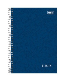 imagem principal do produto Caderno Espiral Capa Dura 1/4 Lunix 160 Folhas
