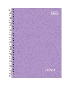 imagem principal do produto Caderno Espiral Capa Dura 1/4 Lunix 80 Folhas