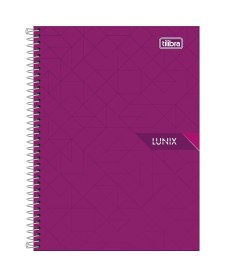 imagem principal do produto Caderno Espiral Capa Dura 1/4 Lunix 80 Folhas