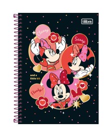 imagem principal do produto Caderno Espiral Capa Dura 1/4 Minnie 80 Folhas