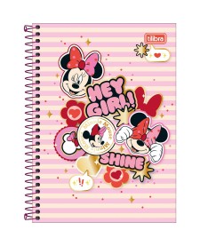 imagem principal do produto Caderno Espiral Capa Dura 1/4 Minnie 80 Folhas