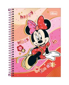 imagem principal do produto Caderno Espiral Capa Dura 1/4 Minnie 80 Folhas