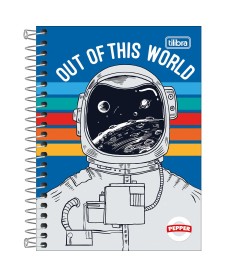 imagem principal do produto Caderno Espiral Capa Dura 1/4 Pepper Feminino 160 Folhas