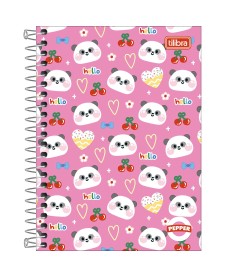 imagem principal do produto Caderno Espiral Capa Dura 1/4 Pepper Feminino 160 Folhas