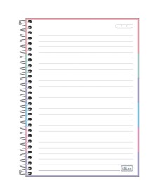 imagem de detalhe produto Caderno Espiral Capa Dura 1/4 Pepper Feminino 80 Folhas