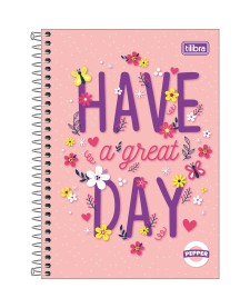 imagem principal do produto Caderno Espiral Capa Dura 1/4 Pepper Feminino 80 Folhas