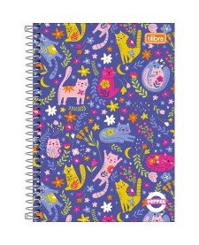 imagem principal do produto Caderno Espiral Capa Dura 1/4 Pepper Feminino 80 Folhas