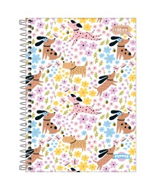 imagem principal do produto Caderno Espiral Capa Dura 1/4 Pepper Feminino 80 Folhas