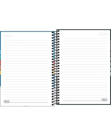 imagem de detalhe produto Caderno Espiral Capa Dura 1/4 Pepper Masculino 80 Folhas