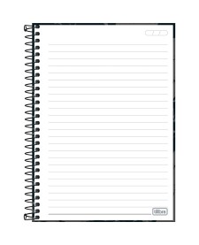 imagem de detalhe produto Caderno Espiral Capa Dura 1/4 Pepper Masculino 80 Folhas