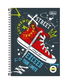 imagem principal do produto Caderno Espiral Capa Dura 1/4 Pepper Masculino 80 Folhas
