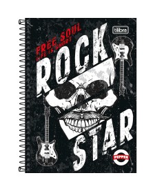 imagem principal do produto Caderno Espiral Capa Dura 1/4 Pepper Masculino 80 Folhas