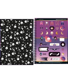 imagem de detalhe produto Caderno Espiral Capa Dura 1/4 Plush Poison 80 Folhas