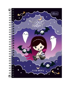 imagem principal do produto Caderno Espiral Capa Dura 1/4 Plush Poison 80 Folhas