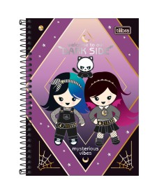 imagem principal do produto Caderno Espiral Capa Dura 1/4 Plush Poison 80 Folhas