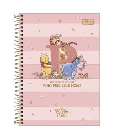 imagem principal do produto Caderno Espiral Capa Dura 1/4 Pooh 80 Folhas