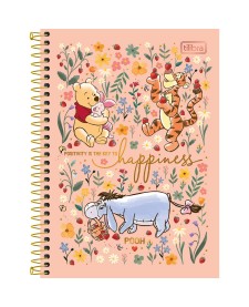 imagem principal do produto Caderno Espiral Capa Dura 1/4 Pooh 80 Folhas