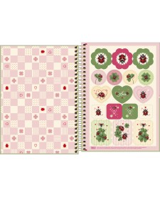 imagem de detalhe produto Caderno Espiral Capa Dura 1/4 Scarlet 80 Folhas