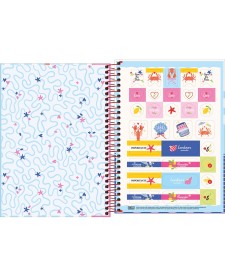 imagem de detalhe produto Caderno Espiral Capa Dura 1/4 Seamalfi 80 Folhas