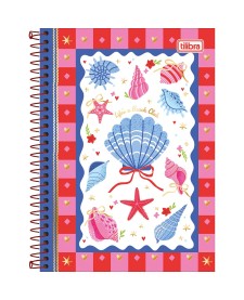 imagem principal do produto Caderno Espiral Capa Dura 1/4 Seamalfi 80 Folhas