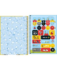 imagem de detalhe produto Caderno Espiral Capa Dura 1/4 Snoopy 80 Folhas