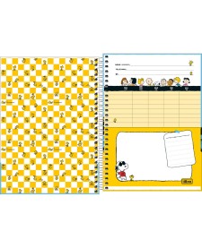 imagem de detalhe produto Caderno Espiral Capa Dura 1/4 Snoopy 80 Folhas