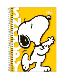 imagem principal do produto Caderno Espiral Capa Dura 1/4 Snoopy 80 Folhas
