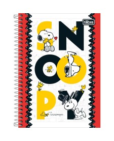 imagem principal do produto Caderno Espiral Capa Dura 1/4 Snoopy 80 Folhas
