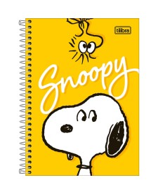imagem principal do produto Caderno Espiral Capa Dura 1/4 Snoopy 80 Folhas