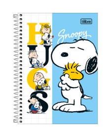 imagem principal do produto Caderno Espiral Capa Dura 1/4 Snoopy 80 Folhas