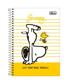 imagem principal do produto Caderno Espiral Capa Dura 1/4 Snoopy 80 Folhas