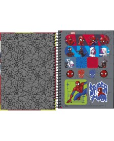 imagem de detalhe produto Caderno Espiral Capa Dura 1/4 Spider-Man 80 Folhas