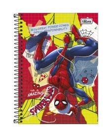 imagem principal do produto Caderno Espiral Capa Dura 1/4 Spider-Man 80 Folhas