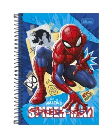 imagem principal do produto Caderno Espiral Capa Dura 1/4 Spider-Man 80 Folhas