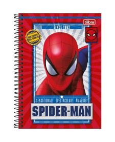 imagem principal do produto Caderno Espiral Capa Dura 1/4 Spider-Man 80 Folhas