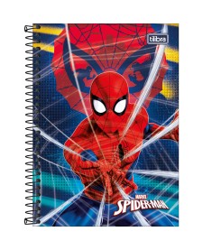 imagem principal do produto Caderno Espiral Capa Dura 1/4 Spider-Man 80 Folhas