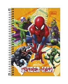 imagem principal do produto Caderno Espiral Capa Dura 1/4 Spider-Man 80 Folhas