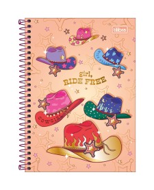 imagem principal do produto Caderno Espiral Capa Dura 1/4 West Girl 80 Folhas