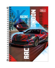 imagem principal do produto Caderno Espiral Capa Dura 1/4 X-Racing 80 Folhas