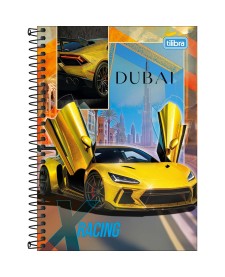 imagem principal do produto Caderno Espiral Capa Dura 1/4 X-Racing 80 Folhas