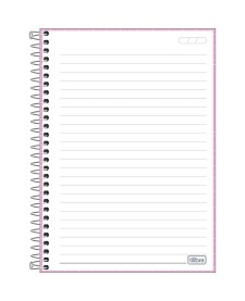 imagem de detalhe produto Caderno Espiral Capa Dura 1/4 Zoom+ Feminino 200 Folhas