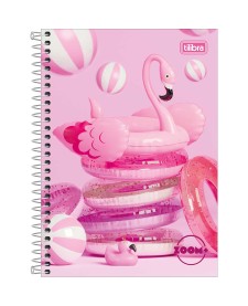 imagem principal do produto Caderno Espiral Capa Dura 1/4 Zoom+ Feminino 200 Folhas