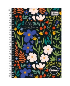 imagem principal do produto Caderno Espiral Capa Dura 1/4 Zoom+ Feminino 96 Folhas