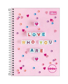 imagem principal do produto Caderno Espiral Capa Dura 1/4 Zoom+ Feminino 96 Folhas