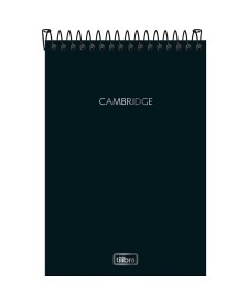 imagem principal do produto Caderno Espiral Capa Dura Ao Alto 1/4 Cambridge 80 Folhas