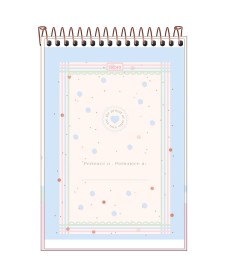 imagem de detalhe produto Caderno Espiral Capa Dura Ao Alto 1/4 Soho 80 Folhas