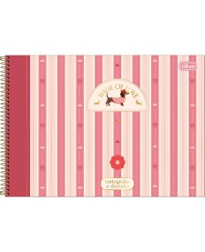 imagem principal do produto Caderno Espiral Capa Dura Cartografia Brownie 80 Folhas