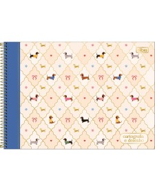 imagem principal do produto Caderno Espiral Capa Dura Cartografia Brownie 80 Folhas