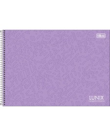 imagem principal do produto Caderno Espiral Capa Dura Cartografia e Desenho Lunix 60 Folhas